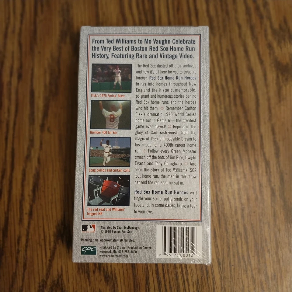 Boston Red Sox Home Run Heroes 1996 VHS New - Image 2 of 2