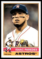Isaac Paredes 2025 Topps Heritage #8 Astros MLB READ FREE SHIPPING AutographDen