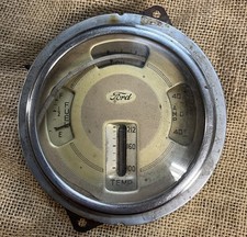 Ford Original Deluxe Gauge Cluster Fuel Oil Amp Temp Gauge 1937 1938 1939 Oem Ford Original Deluxe Gauge Cluster Fuel Oil Amp Temp Gauge 1937 1938 1939 Oem