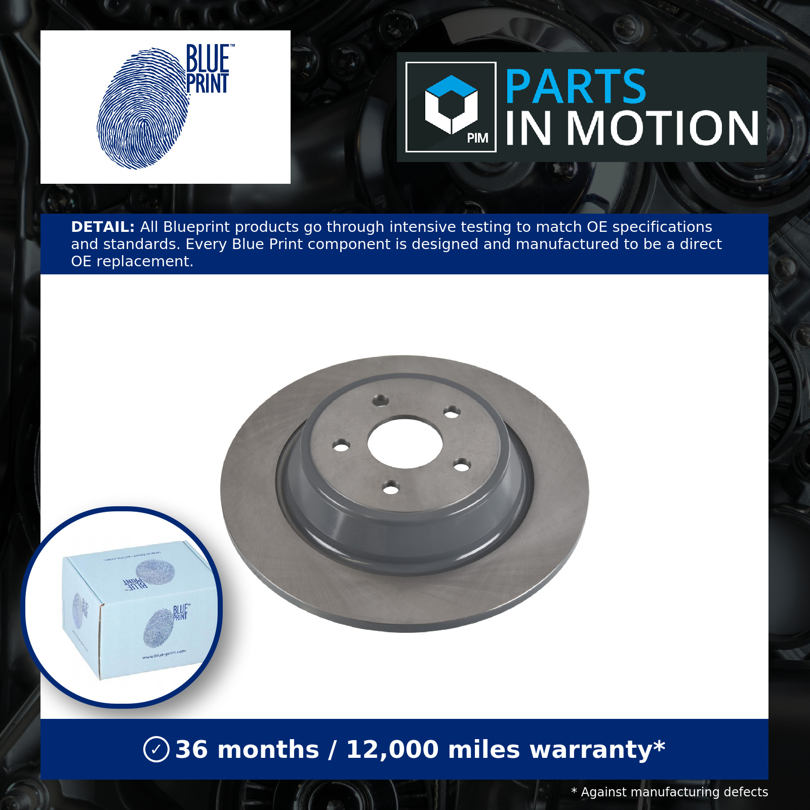 2x Brake Discs Pair Solid fits FORD KUGA Mk2 1.6 Rear 12 to 15 316mm Set 2008440 - Image 11