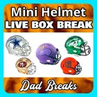 AFC EAST (4 NFL TEAMS) signed/autographed football mini-helmet LIVE BoxBreak