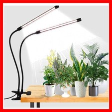 LED Grow Light,6000K Full Spectrum Clip Plant Growing Lamp with White Red LED...