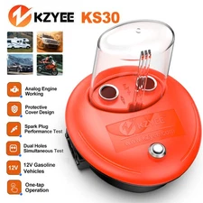 KZYEE KS30 Dual Hole Spark Plug Tester for All 12V Gasoline Engines Ignition Che