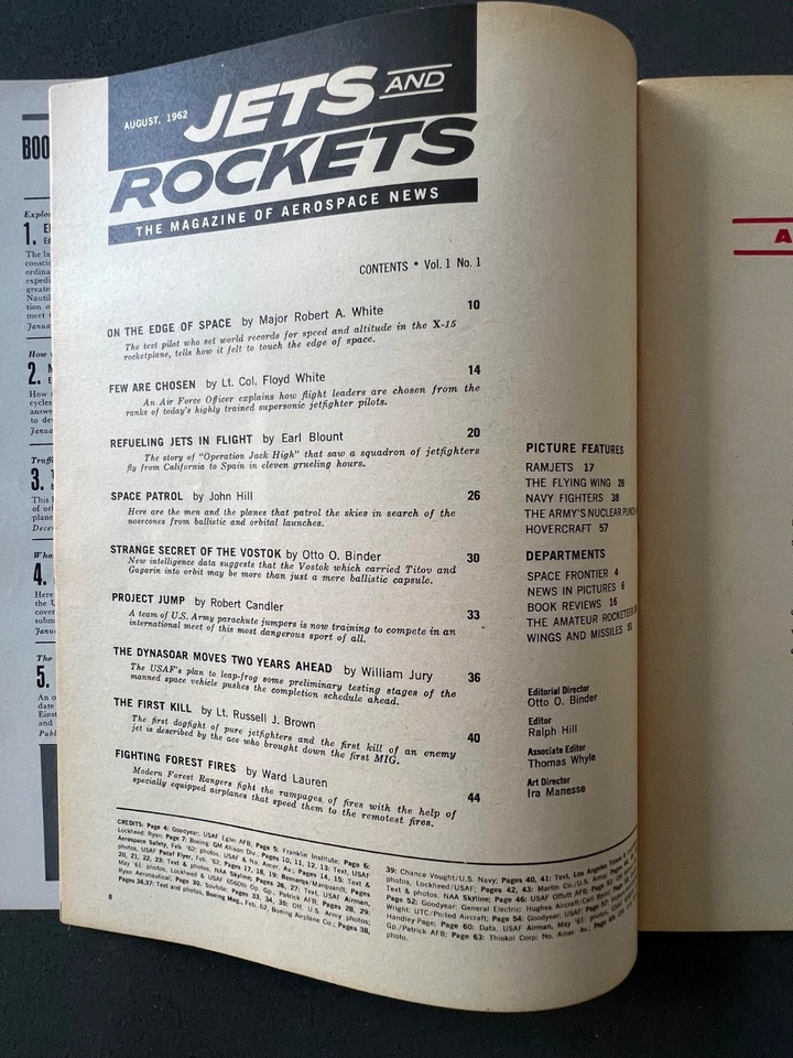 VTG Aug 1962 Jets And Rockets JB Publishing Space Age X-15 Aerospace Premier - Image 2 of 4