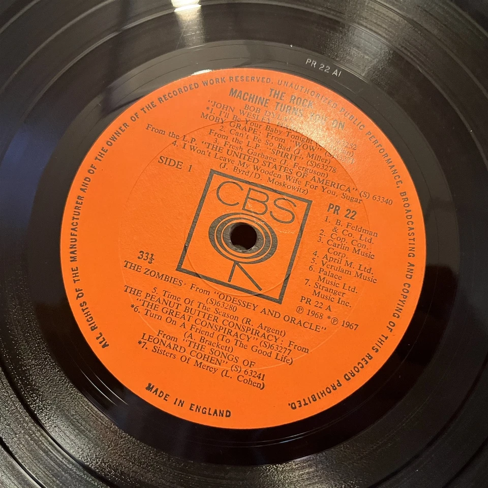 [ROCK/POP]~EXC LP~VARIOUS ARTISTS~The ROCK MACHINE TURNS YOU ON~{1968~CBS}~UK Im - Image 4 of 4