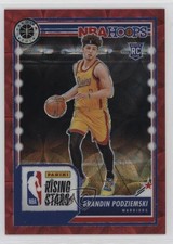 2023 Panini NBA Hoops Premium Stock Red Prizm 42/88 Brandin Podziemski #297 1f3t
