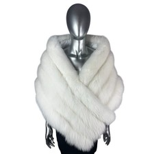 WHITE FOX Stole, Wrap, 70 L, Certified Vintage Fur w/Storage Bag