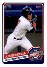 2014 Brevard County Manatees Choice #18 Alfredo Rodriguez Oak Hill Virginia Card