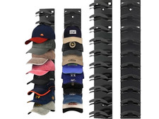 2 Pack Hat Organizer for Baseball Caps Wall Mounted Strong Adhesive Space Saver