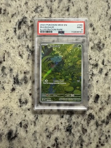 Bulbasaur Scarlet & Violet 151 Illustration Rare PSA 9 Holo 166/165 2023