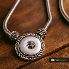 Snap Jewelry Ginger Charm Necklace Timeless Pendant Fits 18MM 20MM Buttons