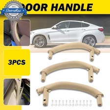 3X Door Armrest Interior Door Pull Handle Beige For BMW X5 X6 F15 F16 2014-2019