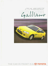 Toyota Paseo Galliano 1.5 Limited Edition 1997 UK Market Single Sheet Brochure