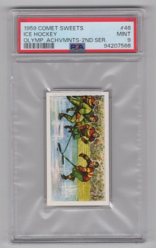 1959-60 COMET SWEETS 3-15 OLYMPIC ACHIEVEMENT PSA 9 OLYMPICS #46
