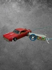 vintage Bandai 1967 Chevy Camaro remote control motor Japan tin litho red AS-IS