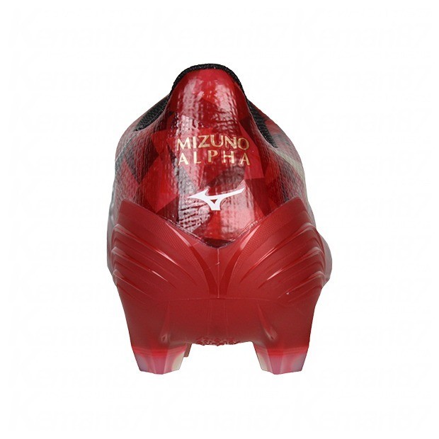 Mizuno Soccer Cleats Mizuno ALPHA II ELITE P1GA256260 Ruby Red / Black tom09 image 7