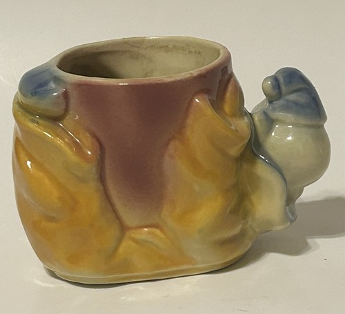Vintage Shawnee Art Pottery Planter Ceramic Clown 3'' Stamped USA 607 - Picture 3 of 6