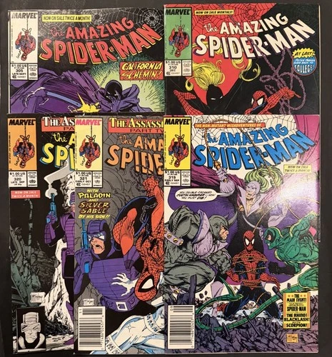 Amazing Spider-Man #305 310 ~GD, #319 320 321 ~FN+ McFarlane 4 Newsstands Lot