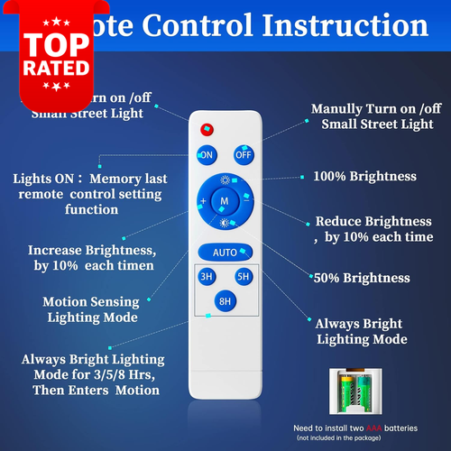 3600W Solar Street Light 238000LM LED Flood Light Motion Sensor Remote Control - Picture 7 of 12