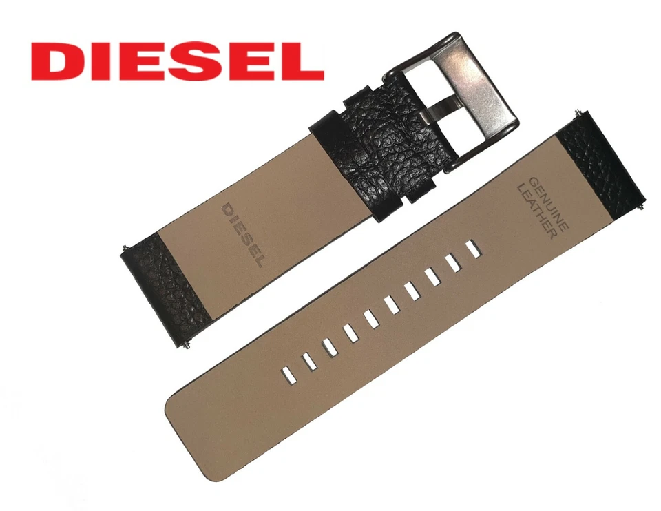 ПОДЛИННЫЙ DIESEL часы ремень группы черный/коричневый 22 мм 24 мм 26 мм 28 мм - Изображение 4 из 4