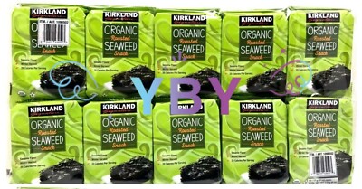 Kirkland Signature Organic Roasted Seaweed Snack 10 x 0.6 oz = 10 Bags