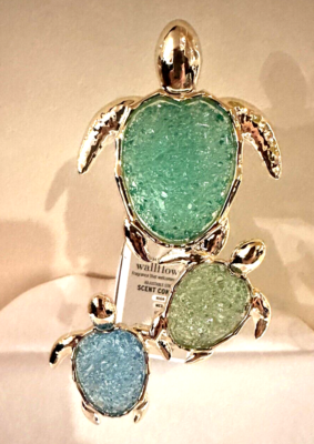 #ad Bath amp; Body Works Turtle Trio Green Blue Wallflower Diffuser Nightlight NEW APR $20.00