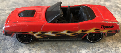 Hot Wheels Mattel Plymouth Barracuda Red 1186 MJ, 1, NL | eBay