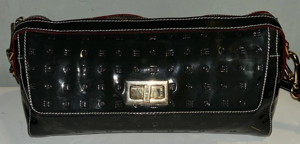 Bandolera de hombro ARCADIA Italia charol bosque verde oliva Foto 2 de 4