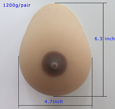 IVITA Realistic Silicone Breast Forms DD Cup Transgender 1155g Boobs  Enhancer for sale online