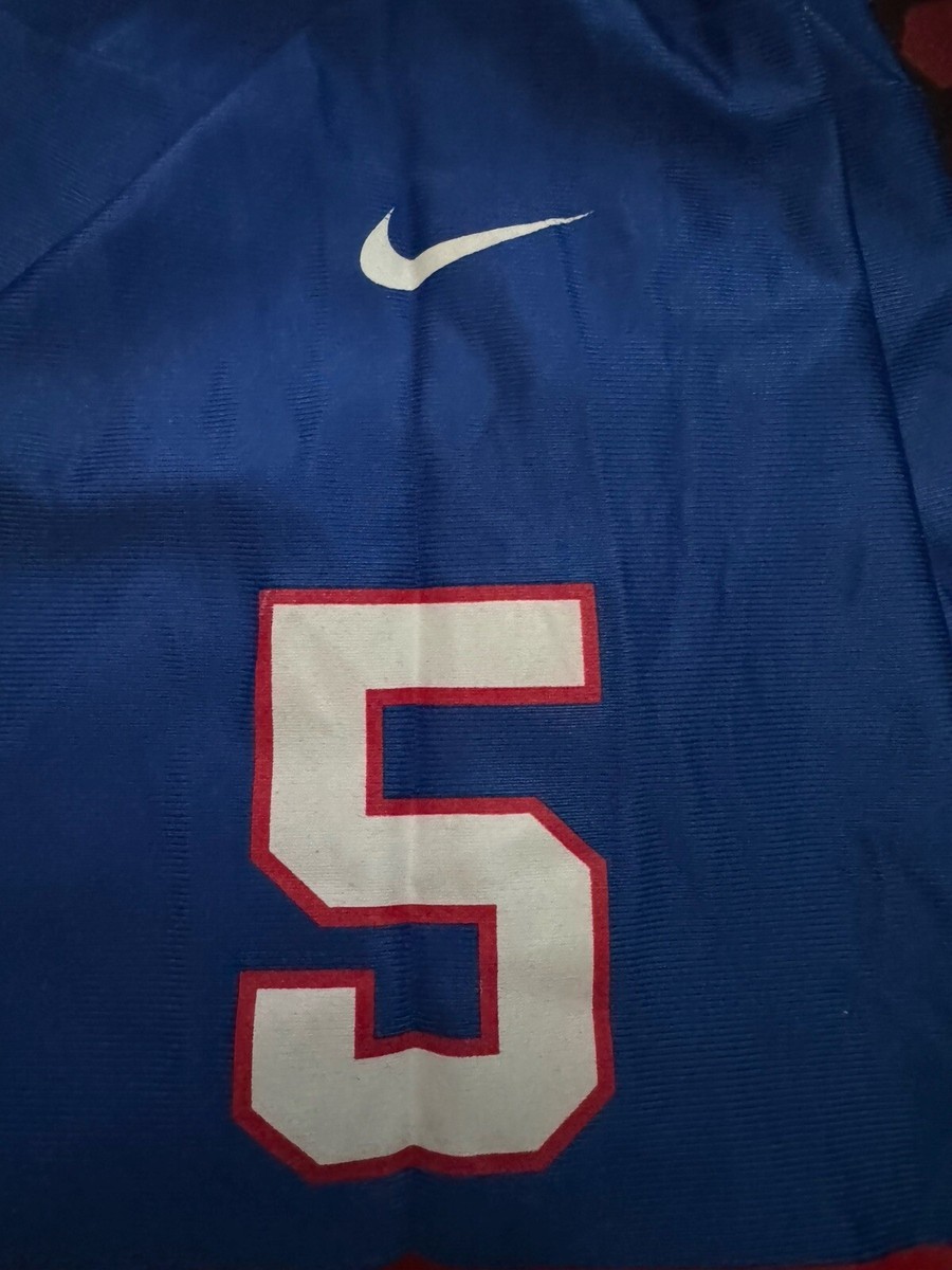 VINTAGE Kerry Collins Blue New York Giants Nike Jersey #5