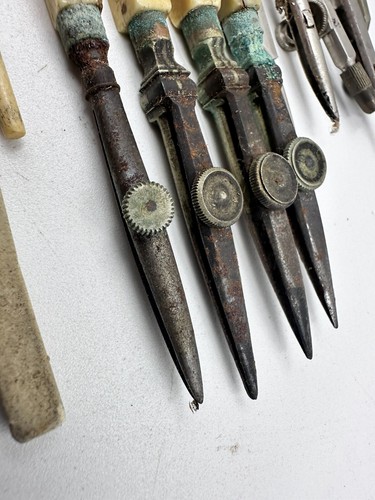 Antique Early W F Stanley & Co London Drawing Drafting Surveying Instruments - Foto 4 di 15