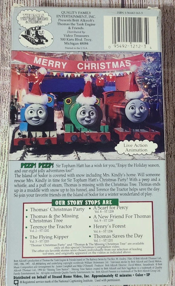 Thomas The Tank Engine & Friends Christmas Party & Other Favorite Stories VHS - Image 2 of 4