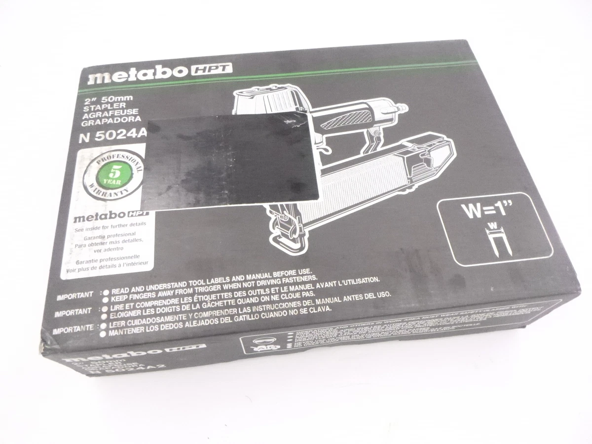METABO HPT X 16Gauge Wide Crown Stapler N5024A2 New , 40 OFF