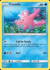 Pokemon Corsola (36/172) Sun & Moon LP