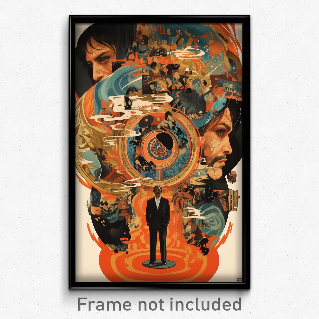 Brazilian Movie Poster - Musty School (Brazil Psychedelic Art Retro Film Print)