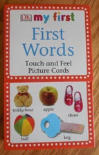 My First Touch & Feel Picture Cards "First Words"   Missing One Card