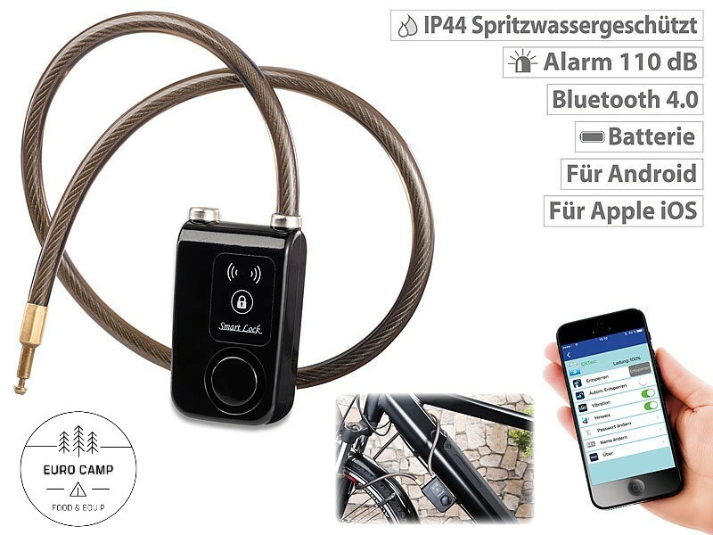 NUOVO sistema di allarme Bluetooth serratura per bici e-bike scooter mountain bike moto foto 2