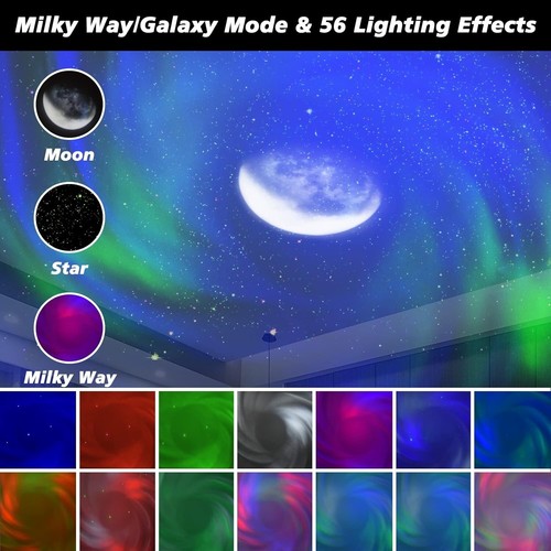 Lampe Sternenhimmel Projektor Beamer Galaxie Nachtlicht Licht Weiß B379 - Bild 3 von 7