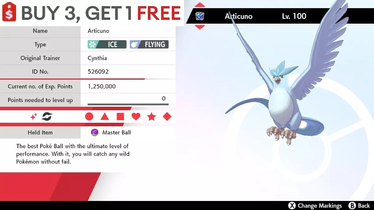 Pokemon articuno shiny EX