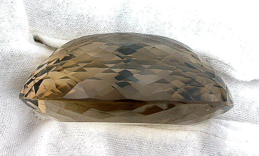 349 quilates ENORME AAA Natural Brasileño Ovalado Cuarzo Ahumado Piedra Preciosa ES9 Foto 2 de 3