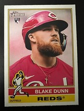 2025 Topps Heritage Blake Dunn #51 Rookie Card (RC) Cincinnati Reds