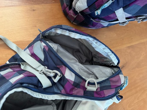 Satch Pack Schulrucksack + Sporttasche karo Lila/Blau ergonomisch Rucksack - Bild 11 von 12