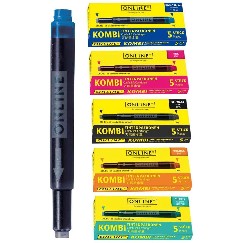 ONLINE Kombi Tintenpatrone 5 verschiedene Farben im SPARPACK