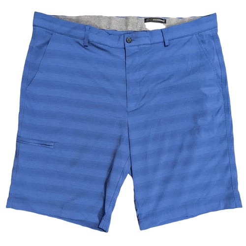 Greg Norman Golf Utility Shorts Men Size W38 Inseam 9.5" Blue Striped