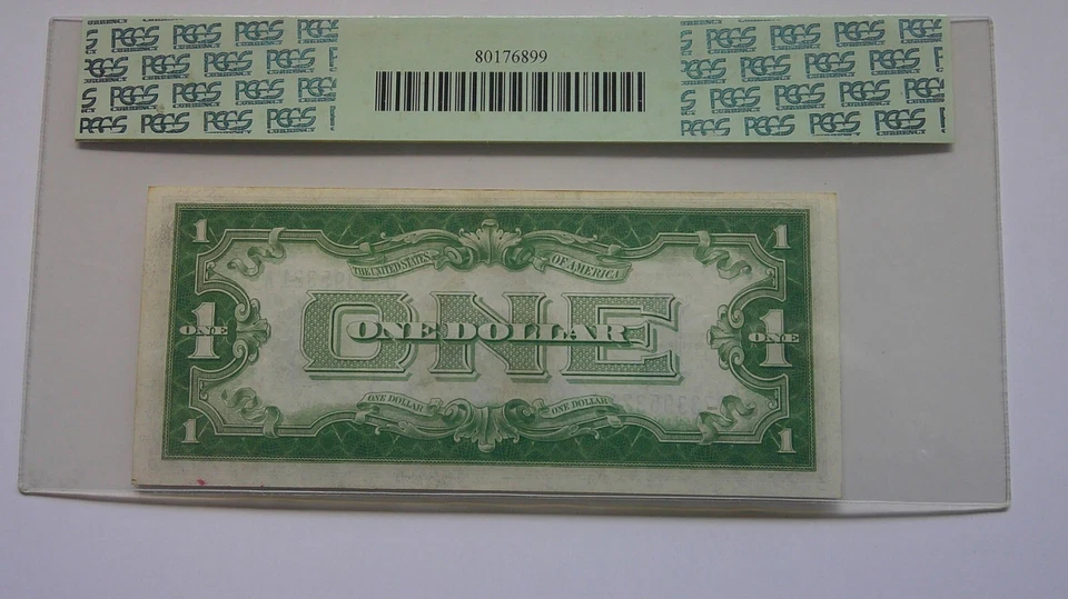 Certificado de prata dos EUA 1934 US$ 1 escolha sobre novo selo azul 58 PPQ - Imagem 2 de 3