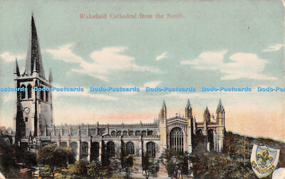 R417413 Wakefield Kathedrale aus dem Süden Woolstone Bros Milton Glasette Se