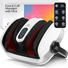 Shiatsu Foot Massager with Heat, Deep Kneading Therapy for Pain Relief, Circulat
