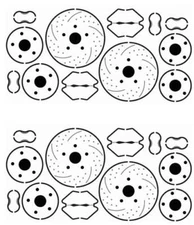 Gofer Racing Decals 20021 1/24 Photo Etched 15” Diameter Disk Brakes 4 Sets