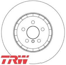 2x Bremsscheibe TRW DF6636S 2 Bremsscheiben Vorderachse Vorne für BMW