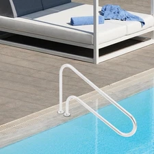 304 Stainless Steel Pool Handrail, 49" Safety Grip Bar for Secure Entry